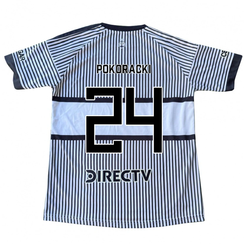 Danxen Kinder Belén Pokoracki #24 Weiß Schwarz Gelb Auswärtstrikot Trikot 2026/27 T-Shirt