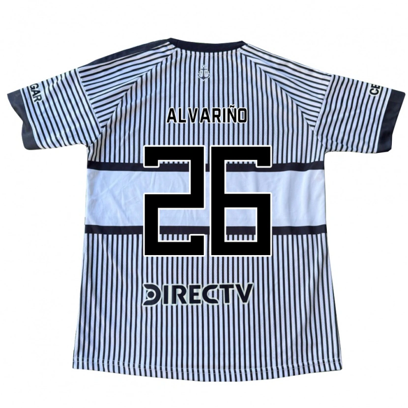 Danxen Kinder Alexis Alvariño #26 Weiß Schwarz Gelb Auswärtstrikot Trikot 2026/27 T-Shirt