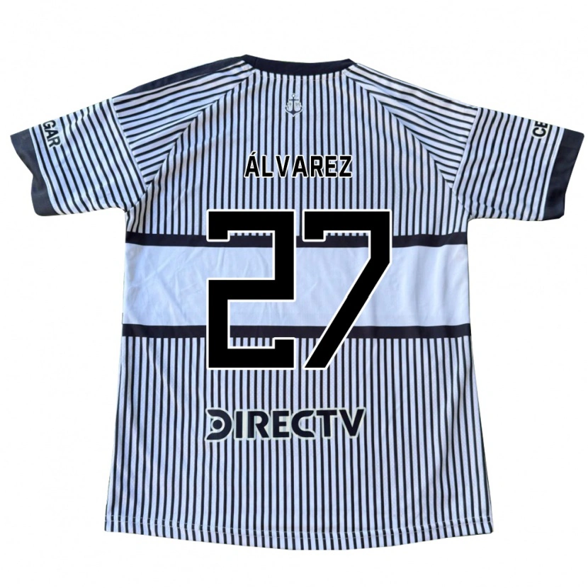 Danxen Kinder Violeta Álvarez #27 Weiß Schwarz Gelb Auswärtstrikot Trikot 2026/27 T-Shirt