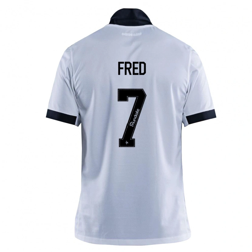 Danxen Kinder Frederico Rodrigues De Paula Santos #7 Schwarz Weiß Auswärtstrikot Trikot 2026/27 T-Shirt
