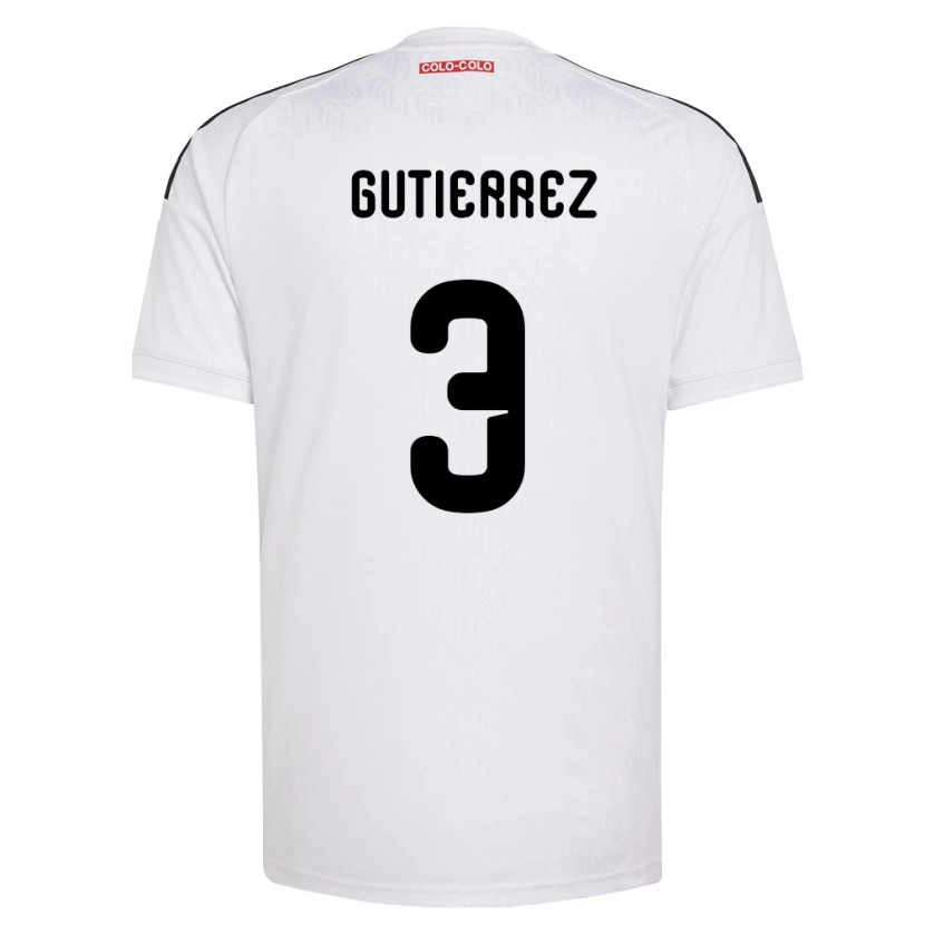 Danxen Herren Daniel Gutiérrez #3 Weiß Schwarz Heimtrikot Trikot 2026/27 T-Shirt