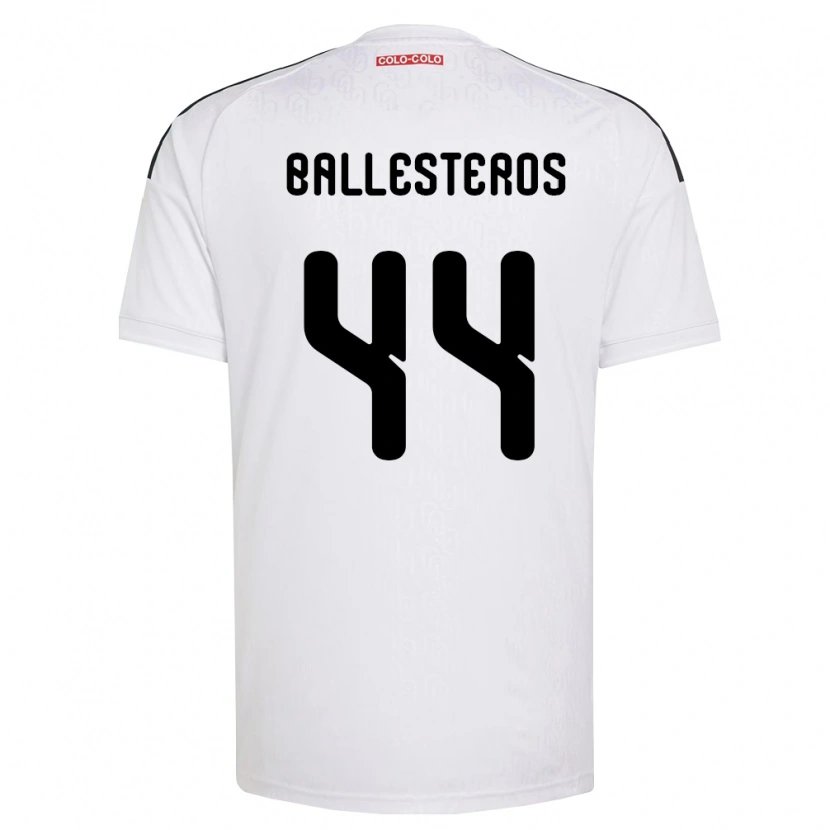 Danxen Herren Martín Ballesteros #44 Weiß Schwarz Heimtrikot Trikot 2026/27 T-Shirt