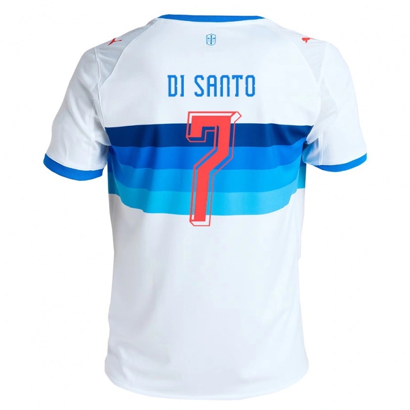 Danxen Herren Franco Di Santo #7 Weiß Himmelblau Heimtrikot Trikot 2026/27 T-Shirt
