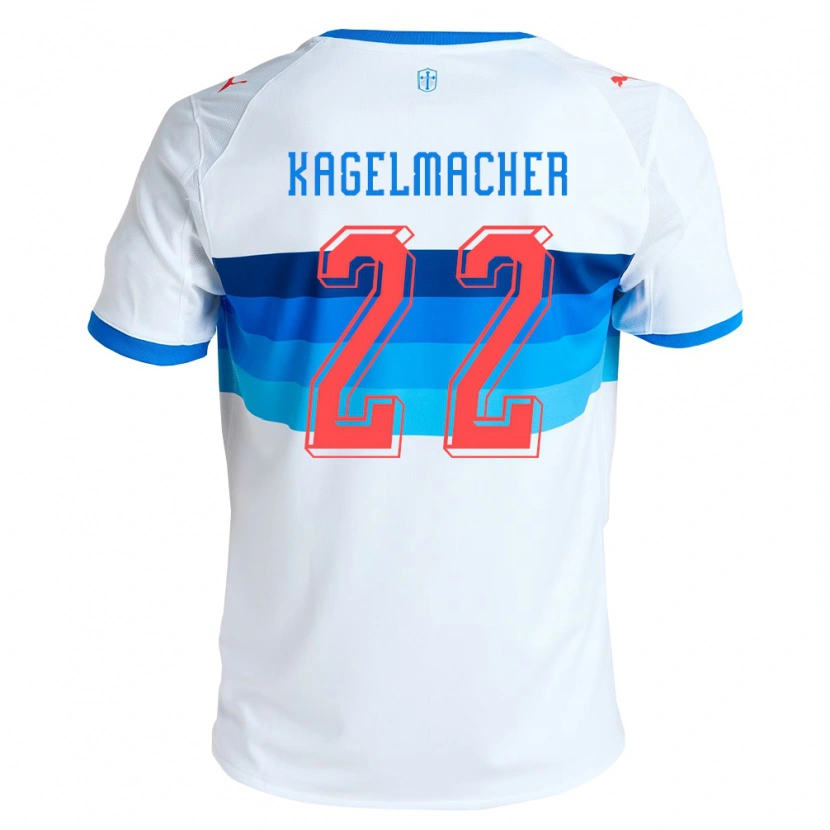 Danxen Herren Gary Kagelmacher #22 Weiß Himmelblau Heimtrikot Trikot 2026/27 T-Shirt