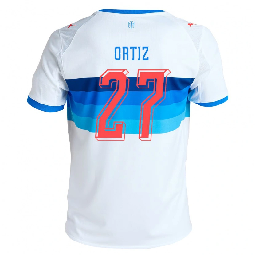 Danxen Herren Jorge Ortiz #27 Weiß Himmelblau Heimtrikot Trikot 2026/27 T-Shirt