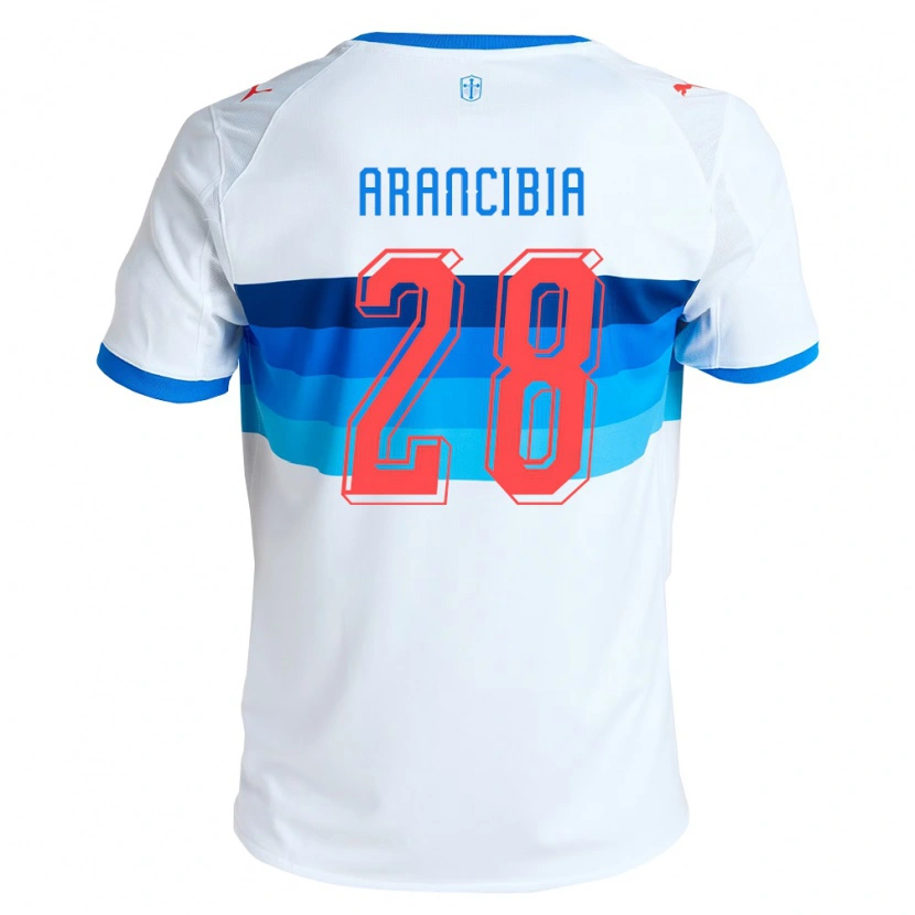 Danxen Herren Francisco Arancibia #28 Weiß Himmelblau Heimtrikot Trikot 2026/27 T-Shirt