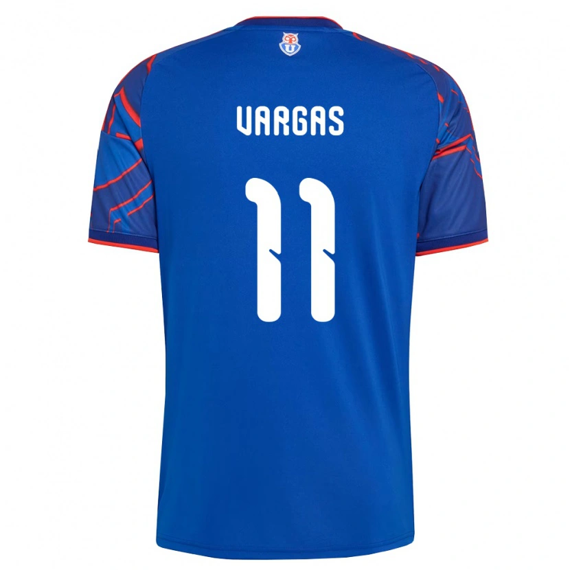 Danxen Herren Eduardo Vargas #11 Königsblau Rot Heimtrikot Trikot 2026/27 T-Shirt