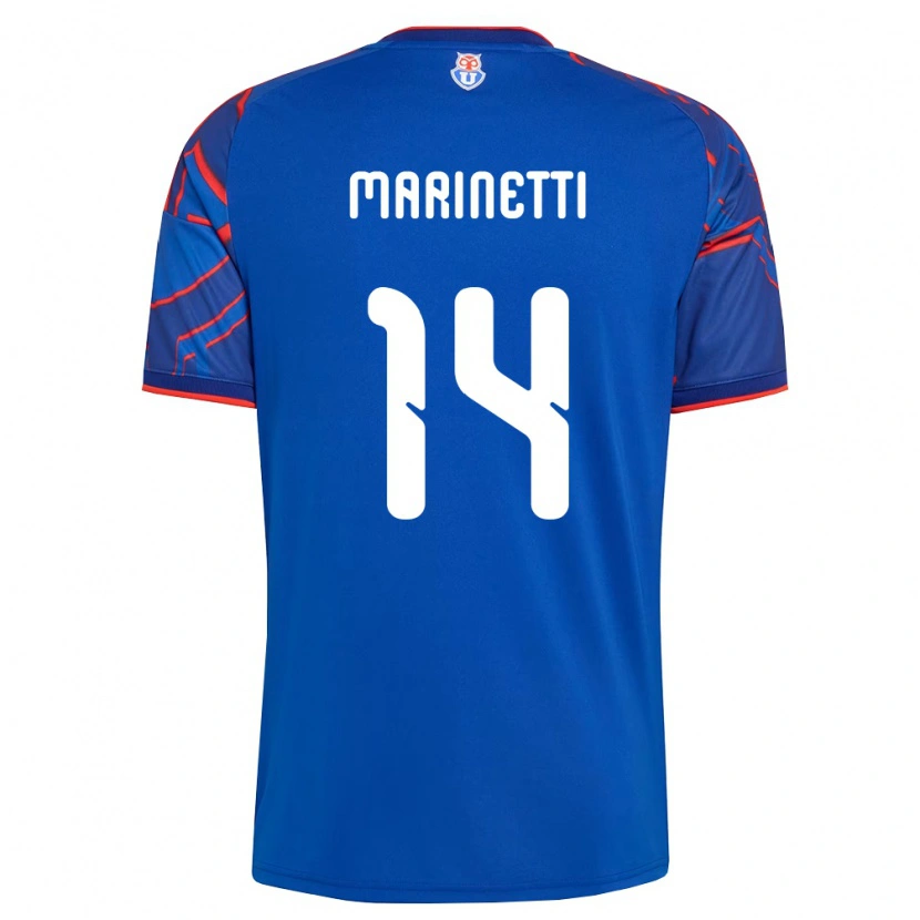 Danxen Herren Nicolás Marinetti #14 Königsblau Rot Heimtrikot Trikot 2026/27 T-Shirt
