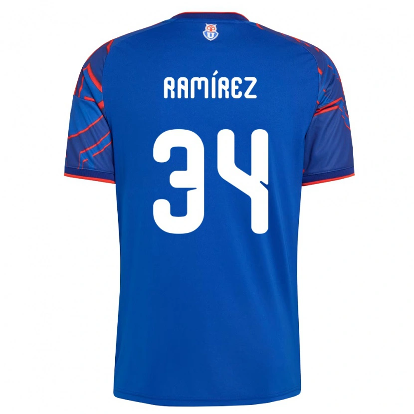 Danxen Herren Vicente Ramírez #34 Königsblau Rot Heimtrikot Trikot 2026/27 T-Shirt