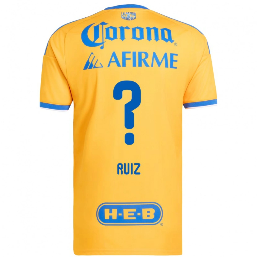 Danxen Herren Luis Ruiz #0 Gelb Blau Heimtrikot Trikot 2026/27 T-Shirt