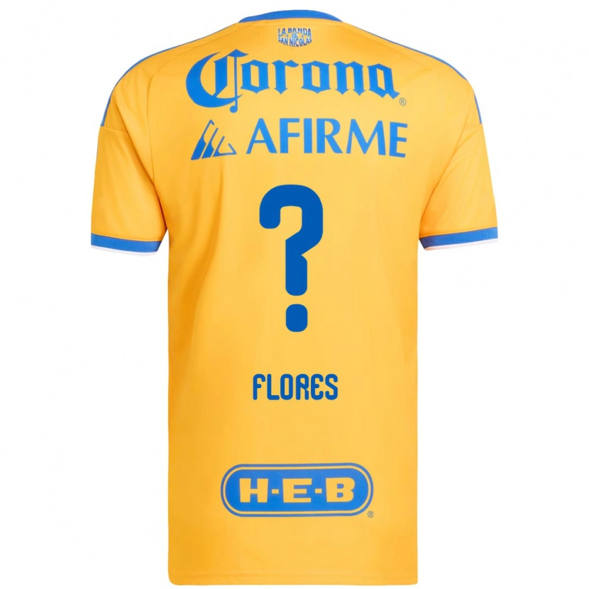 Danxen Herren Hernán Flores #0 Gelb Blau Heimtrikot Trikot 2026/27 T-Shirt