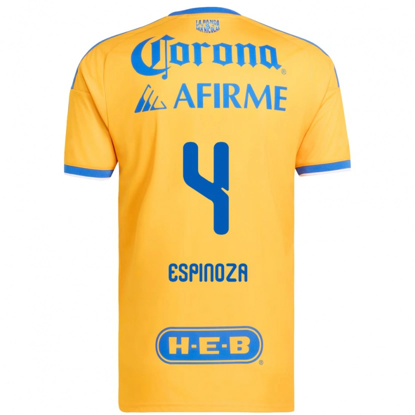 Danxen Herren Greta Espinoza #4 Gelb Blau Heimtrikot Trikot 2026/27 T-Shirt