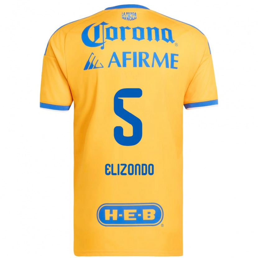 Danxen Herren Fernanda Elizondo #5 Gelb Blau Heimtrikot Trikot 2026/27 T-Shirt