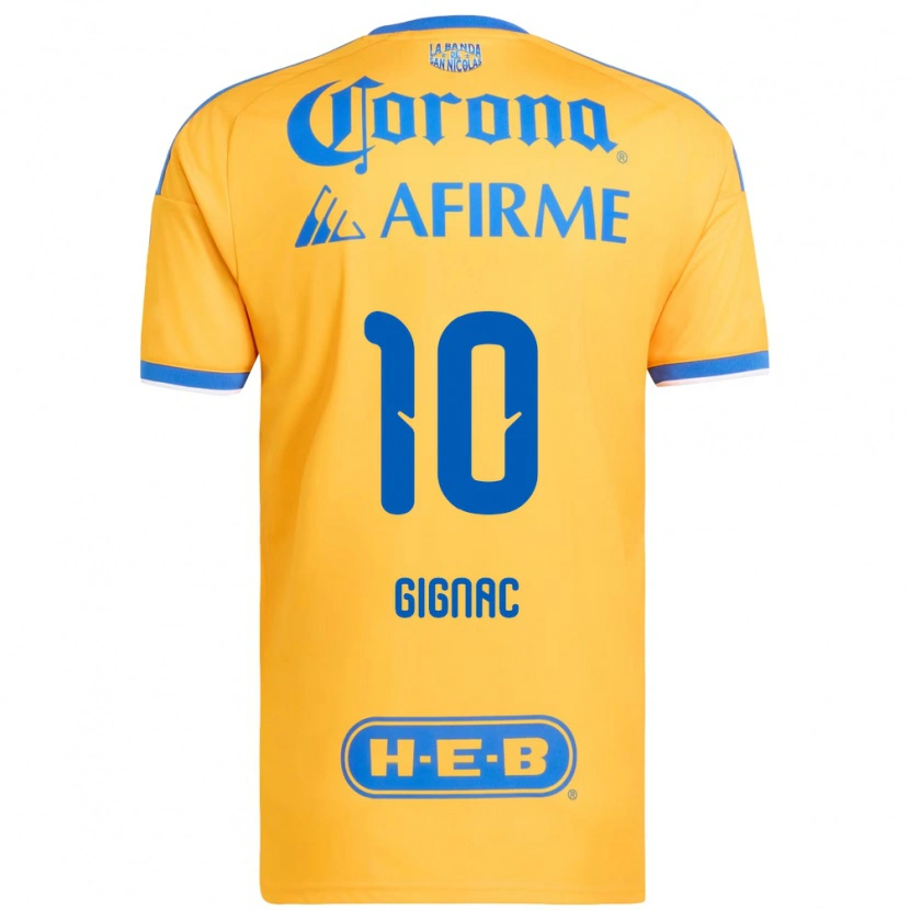 Danxen Herren Andre-Pierre Gignac #10 Gelb Blau Heimtrikot Trikot 2026/27 T-Shirt