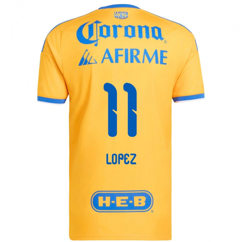 Danxen Herren Nicolas Lopez #11 Gelb Blau Heimtrikot Trikot 2026/27 T-Shirt
