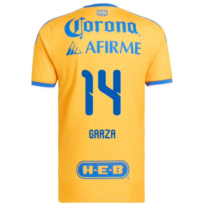 Danxen Herren Jesús Garza #14 Gelb Blau Heimtrikot Trikot 2026/27 T-Shirt