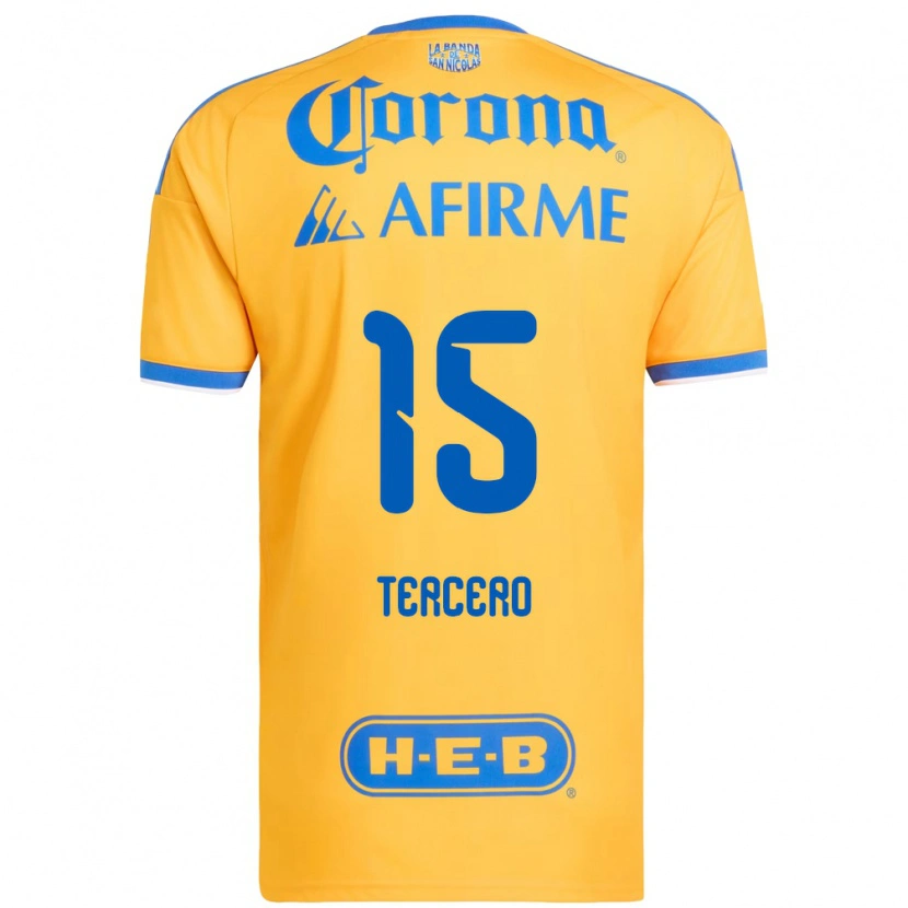 Danxen Herren Eduardo Tercero #15 Gelb Blau Heimtrikot Trikot 2026/27 T-Shirt