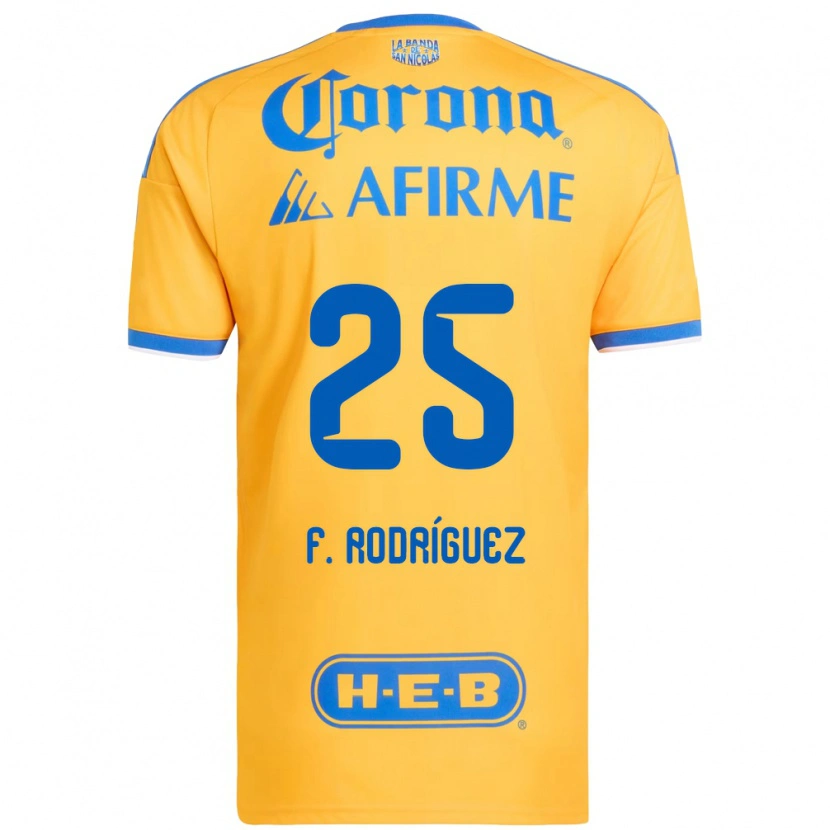 Danxen Herren Felipe Rodríguez #25 Gelb Blau Heimtrikot Trikot 2026/27 T-Shirt