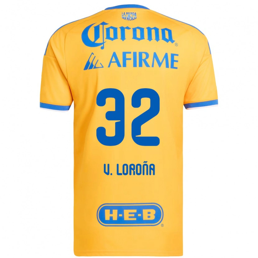 Danxen Herren Vladímir Loroña #32 Gelb Blau Heimtrikot Trikot 2026/27 T-Shirt