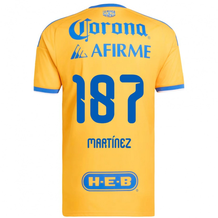 Danxen Herren Emilio Martínez #187 Gelb Blau Heimtrikot Trikot 2026/27 T-Shirt