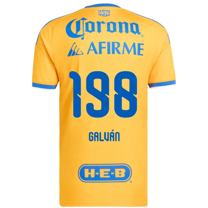 Danxen Herren Isac Galván #198 Gelb Blau Heimtrikot Trikot 2026/27 T-Shirt