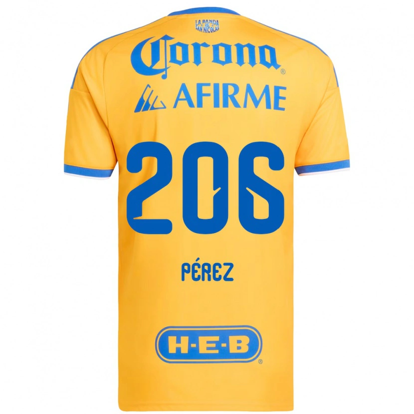 Danxen Herren Emmir Pérez #206 Gelb Blau Heimtrikot Trikot 2026/27 T-Shirt