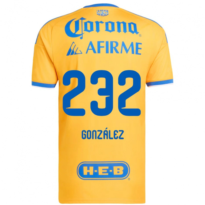 Danxen Herren César González #232 Gelb Blau Heimtrikot Trikot 2026/27 T-Shirt