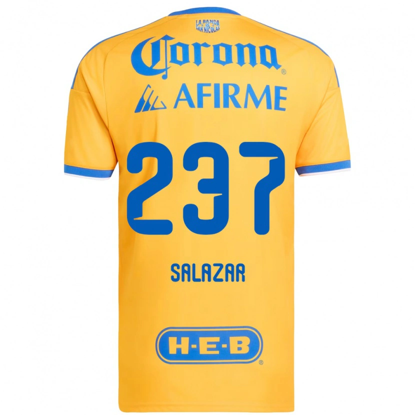 Danxen Herren Bryan Salazar #237 Gelb Blau Heimtrikot Trikot 2026/27 T-Shirt
