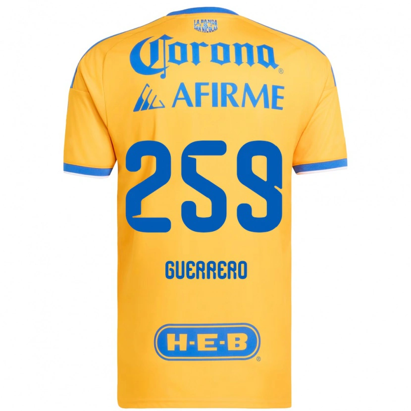Danxen Herren Erick Guerrero #259 Gelb Blau Heimtrikot Trikot 2026/27 T-Shirt