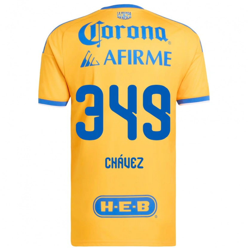Danxen Herren Jorge Chávez #349 Gelb Blau Heimtrikot Trikot 2026/27 T-Shirt