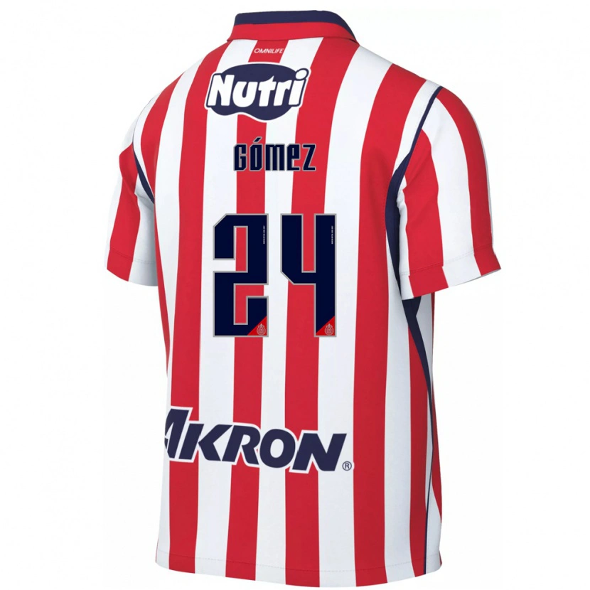 Danxen Herren Miguel Gómez #24 Rot Weiß Heimtrikot Trikot 2026/27 T-Shirt