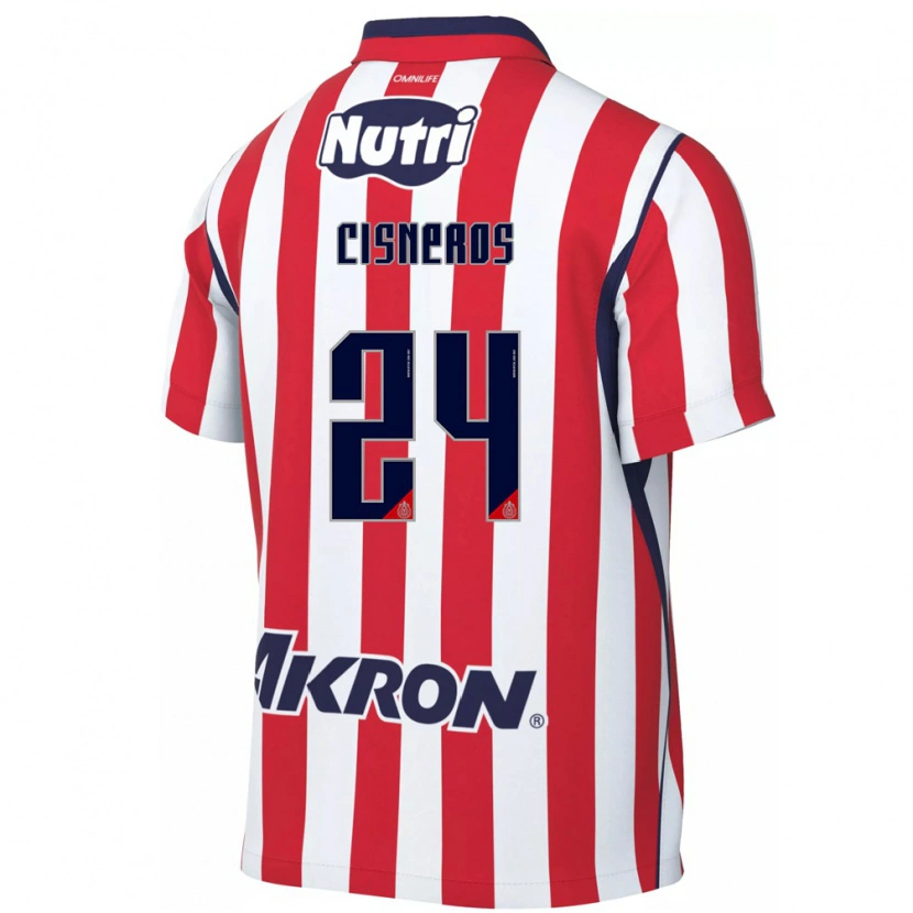 Danxen Herren Carlos Cisneros #24 Rot Weiß Heimtrikot Trikot 2026/27 T-Shirt