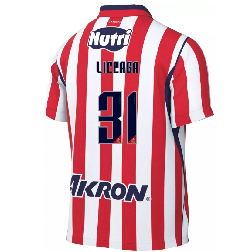 Danxen Herren Sebastián Liceaga #31 Rot Weiß Heimtrikot Trikot 2026/27 T-Shirt