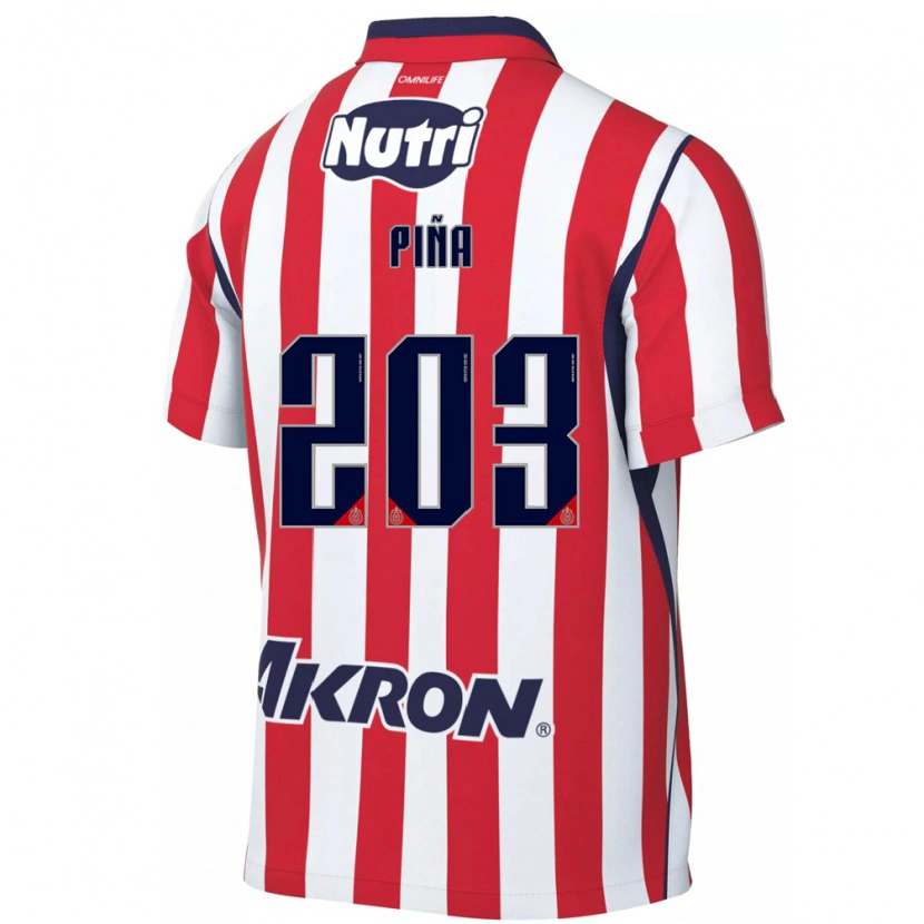 Danxen Herren Fernando Piña #203 Rot Weiß Heimtrikot Trikot 2026/27 T-Shirt