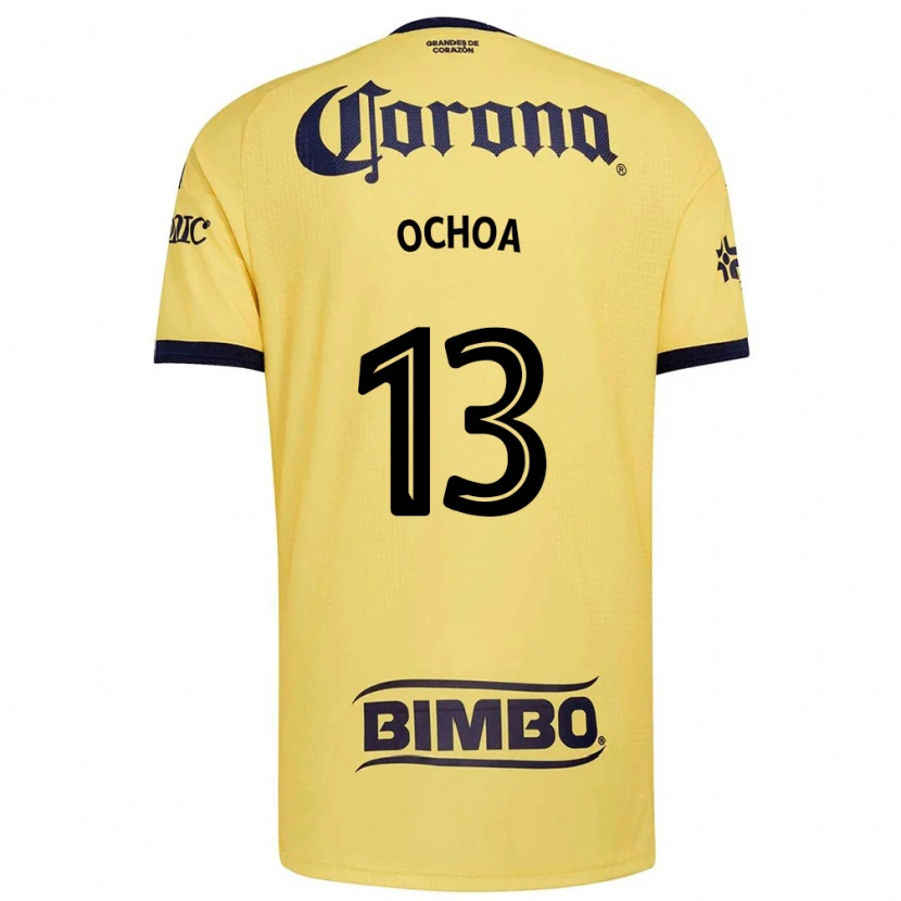 Danxen Herren Guillermo Ochoa #13 Gelb Rot Schwarz Heimtrikot Trikot 2026/27 T-Shirt