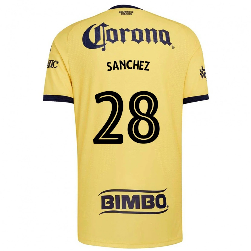 Danxen Herren Érick Sánchez #28 Gelb Rot Schwarz Heimtrikot Trikot 2026/27 T-Shirt