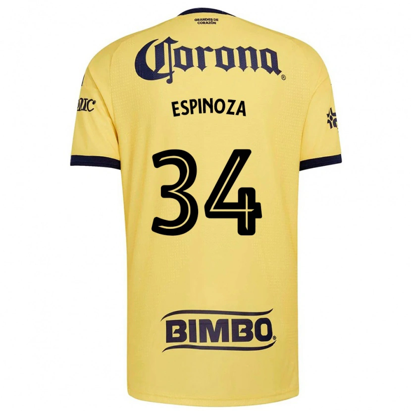 Danxen Herren Dagoberto Espinoza #34 Gelb Rot Schwarz Heimtrikot Trikot 2026/27 T-Shirt