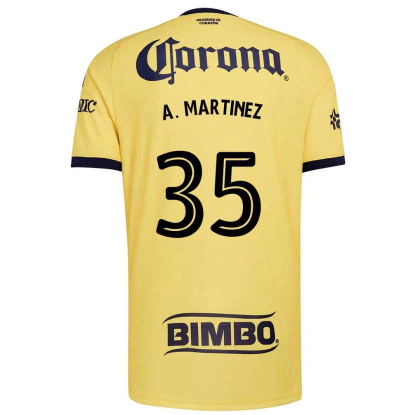 Danxen Herren Arturo Martínez #35 Gelb Rot Schwarz Heimtrikot Trikot 2026/27 T-Shirt