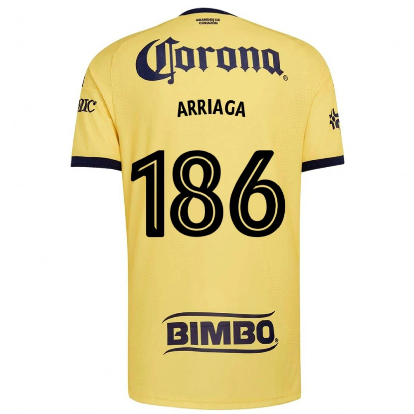 Danxen Herren Diego Arriaga #186 Gelb Rot Schwarz Heimtrikot Trikot 2026/27 T-Shirt