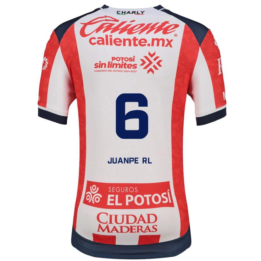 Danxen Herren Juan Pedro Ramírez López #6 Rot Weiß Schwarz Heimtrikot Trikot 2026/27 T-Shirt