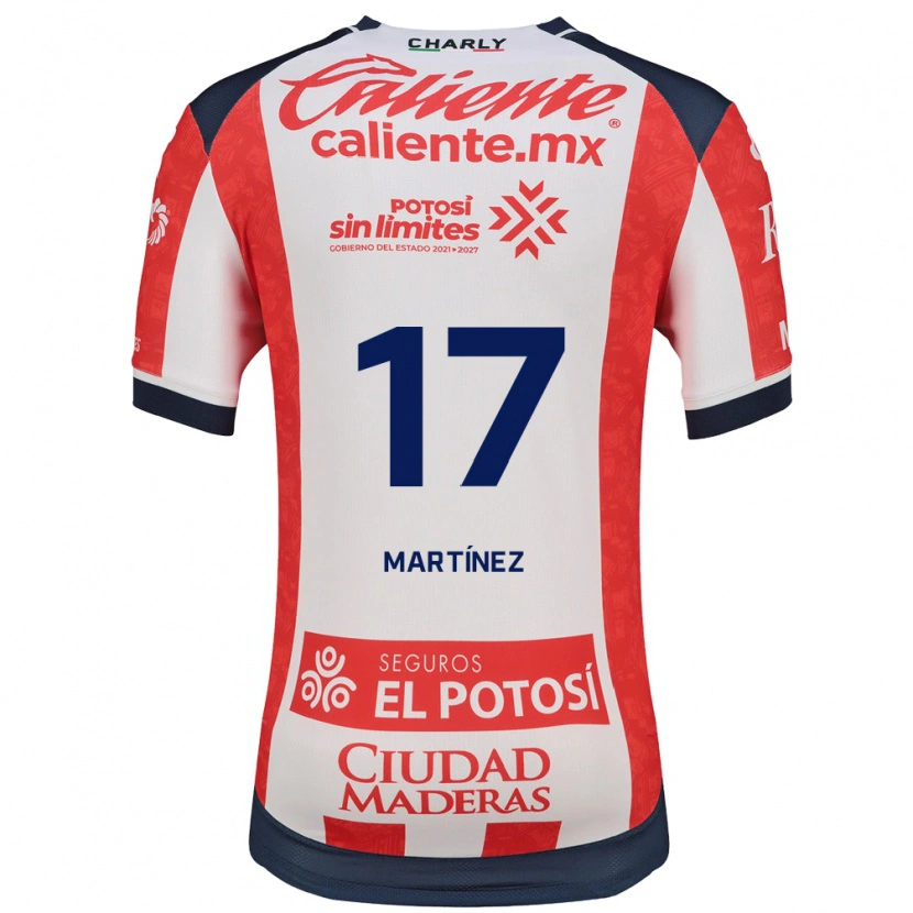 Danxen Herren Gabriel Martínez #17 Rot Weiß Schwarz Heimtrikot Trikot 2026/27 T-Shirt