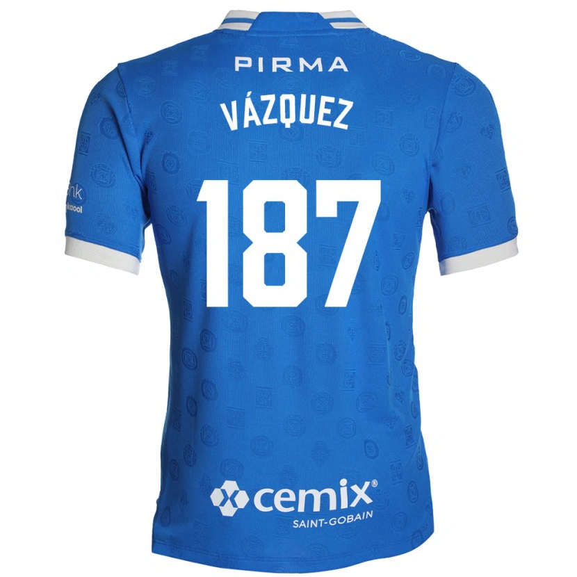 Danxen Herren Cristian Vázquez #187 Blau Weiß Rot Heimtrikot Trikot 2026/27 T-Shirt