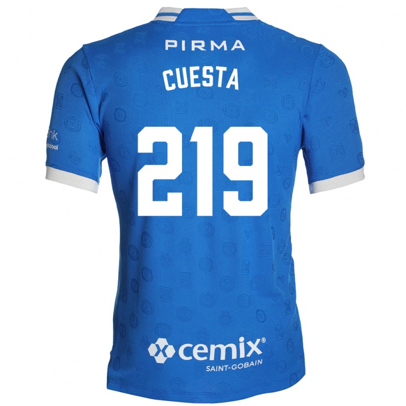 Danxen Herren Íñigo Cuesta #219 Blau Weiß Rot Heimtrikot Trikot 2026/27 T-Shirt