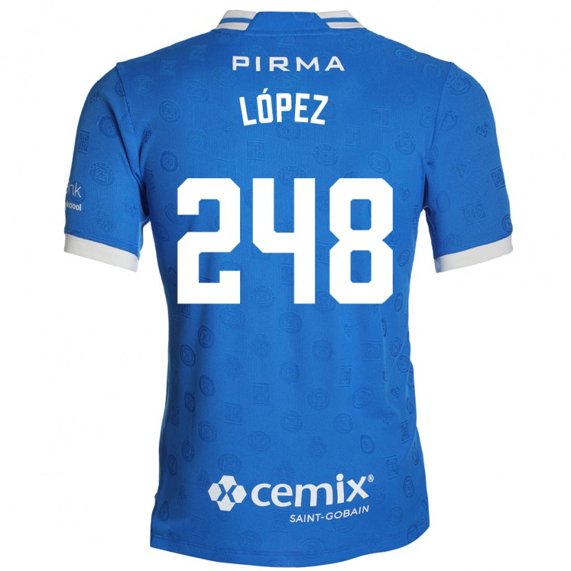 Danxen Herren Ernesto López #248 Blau Weiß Rot Heimtrikot Trikot 2026/27 T-Shirt
