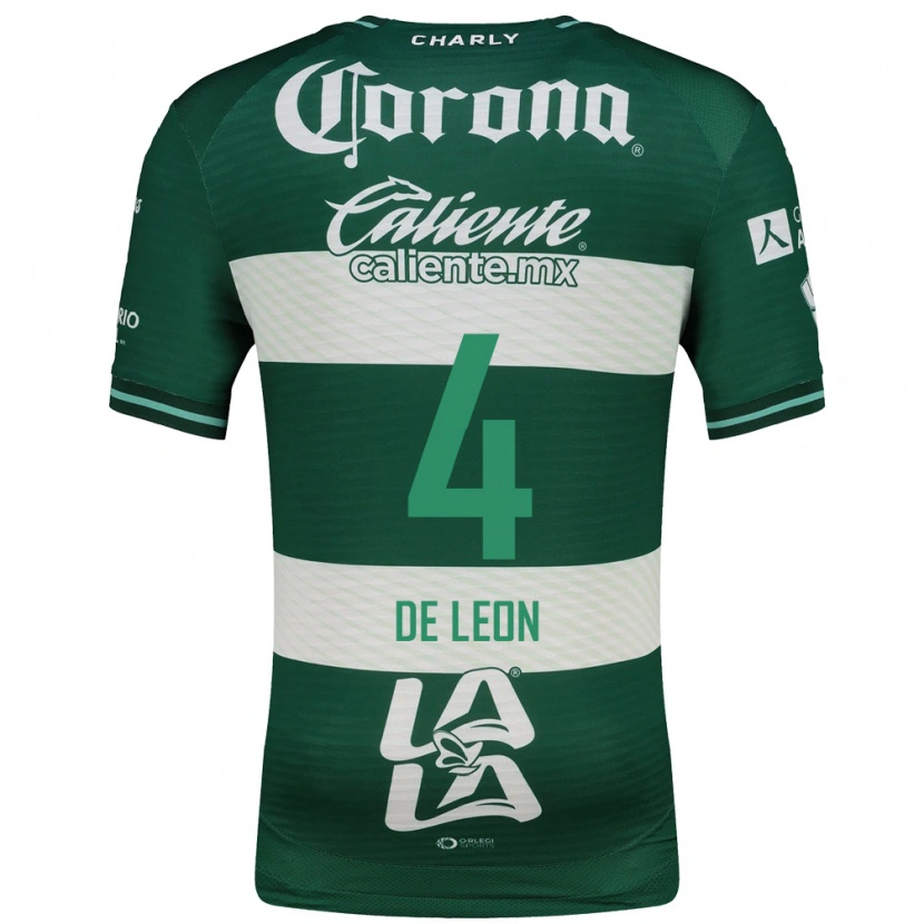 Danxen Herren Lourdes De Leon #4 Grün Weiß Heimtrikot Trikot 2026/27 T-Shirt