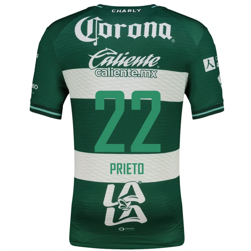 Danxen Herren Ronaldo Prieto #22 Grün Weiß Heimtrikot Trikot 2026/27 T-Shirt