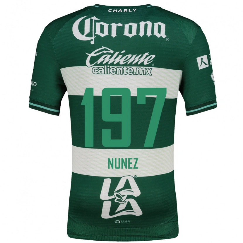 Danxen Herren Kevin Núñez #197 Grün Weiß Heimtrikot Trikot 2026/27 T-Shirt