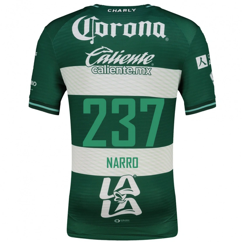 Danxen Herren Ernesto Narro #237 Grün Weiß Heimtrikot Trikot 2026/27 T-Shirt