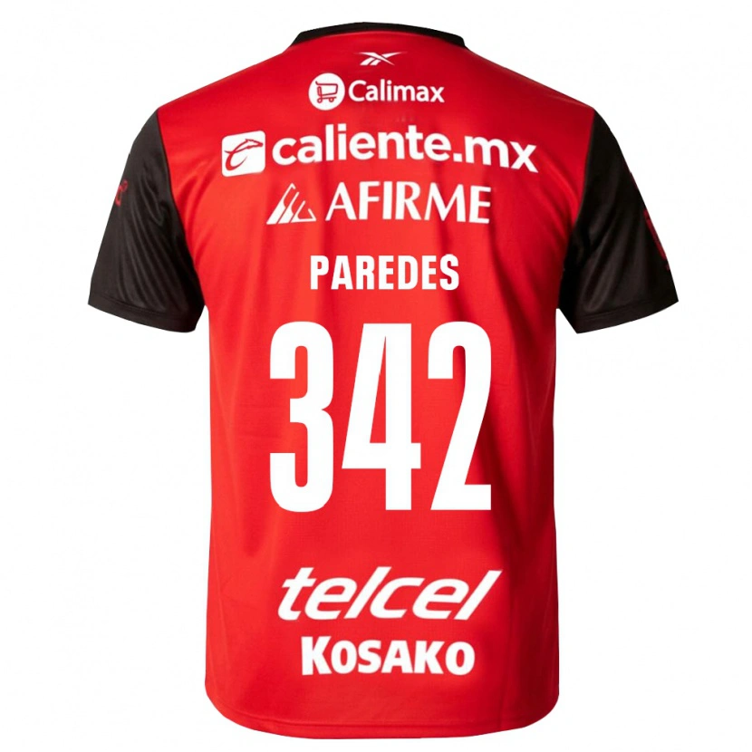 Danxen Herren Santiago Paredes #342 Schwarz Rot Heimtrikot Trikot 2026/27 T-Shirt