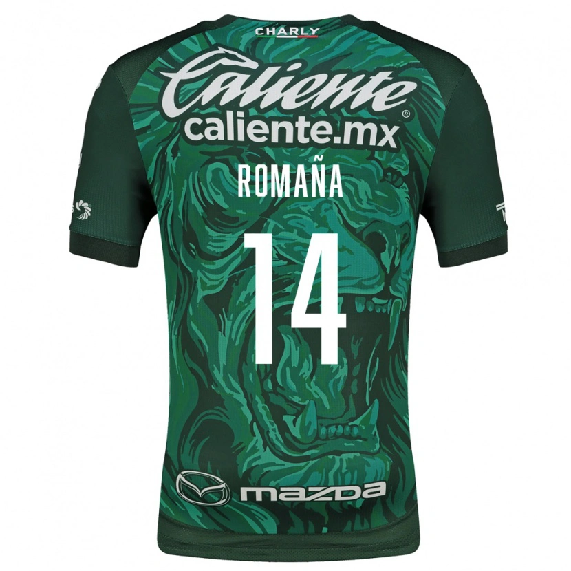 Danxen Herren Jhohan Romaña #14 Grün Schwarz Heimtrikot Trikot 2026/27 T-Shirt